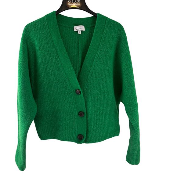 Stockholm Atelier & Other Stores Wool Yak Blend Green Cardigan Sweater Small - Picture 1 of 6